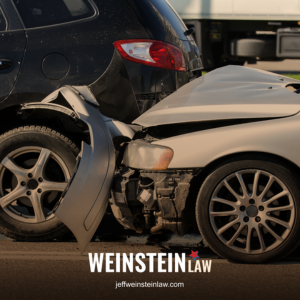 A car rear-ending another car in Tyler, TX